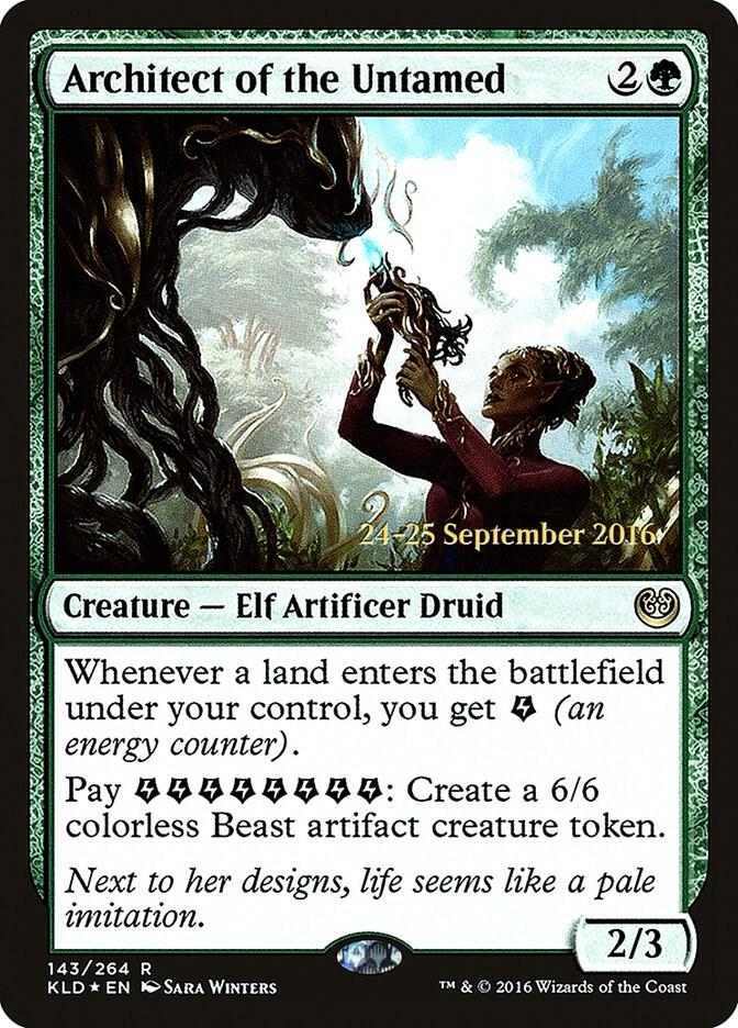 Architect of the Untamed 143 card from Prerelease Cards