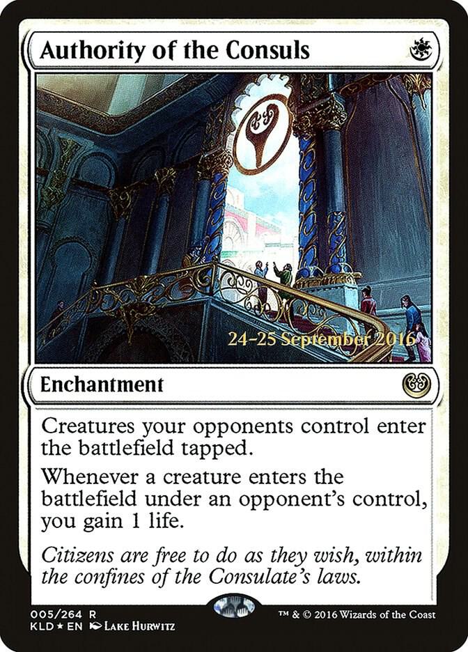 Authority of the Consuls (KLD) 5 card from Prerelease Cards
