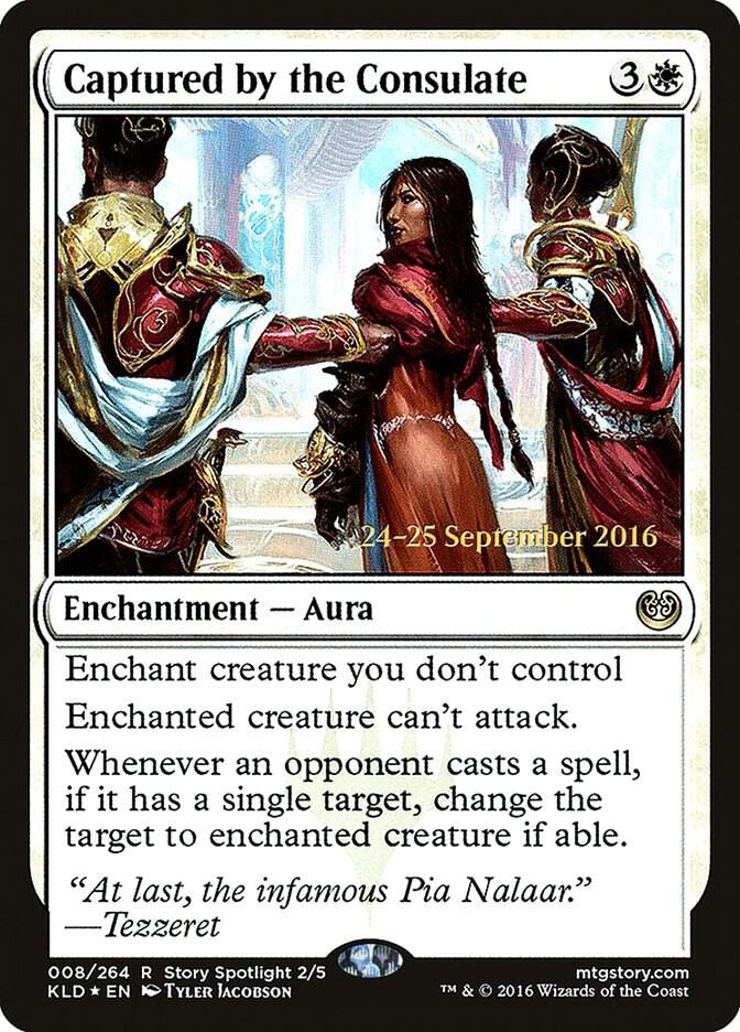 Captured by the Consulate 8 card from Prerelease Cards