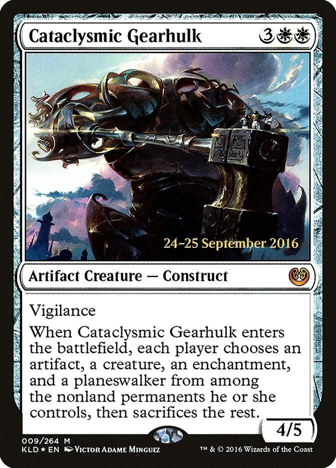 Cataclysmic Gearhulk 9 card from Prerelease Cards