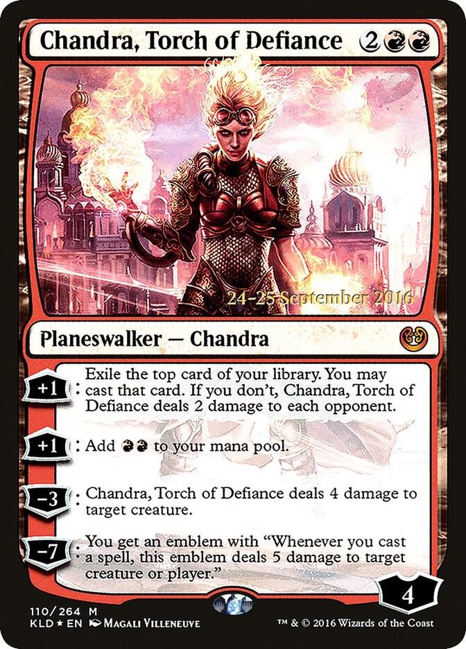 Chandra, Torch of Defiance 110 card from Prerelease Cards
