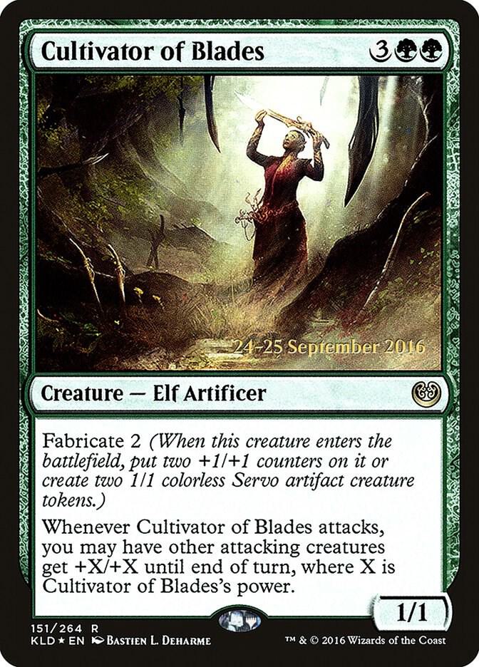 Cultivator of Blades 151 card from Prerelease Cards
