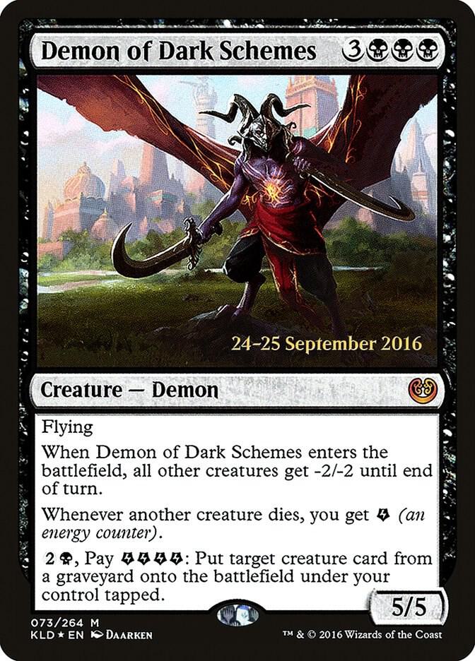 Demon of Dark Schemes 73 card from Prerelease Cards
