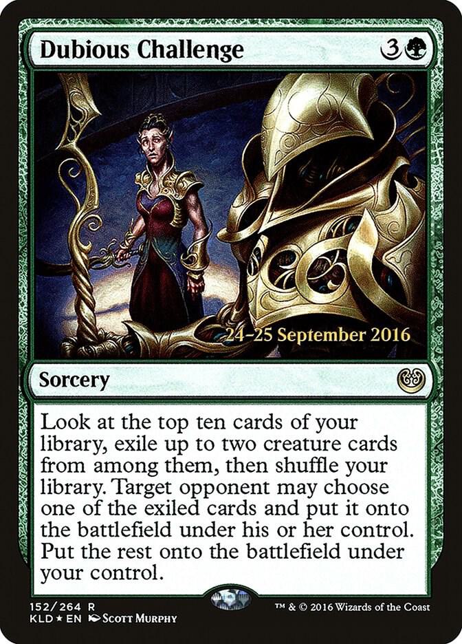 Dubious Challenge 152 card from Prerelease Cards