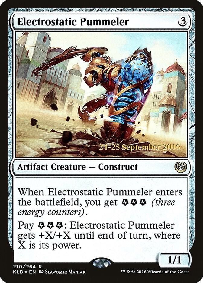 Electrostatic Pummeler 210 card from Prerelease Cards