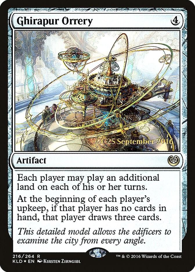 Ghirapur Orrery 216 card from Prerelease Cards
