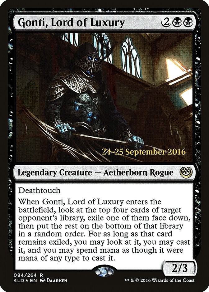 Gonti, Lord of Luxury 84 card from Prerelease Cards