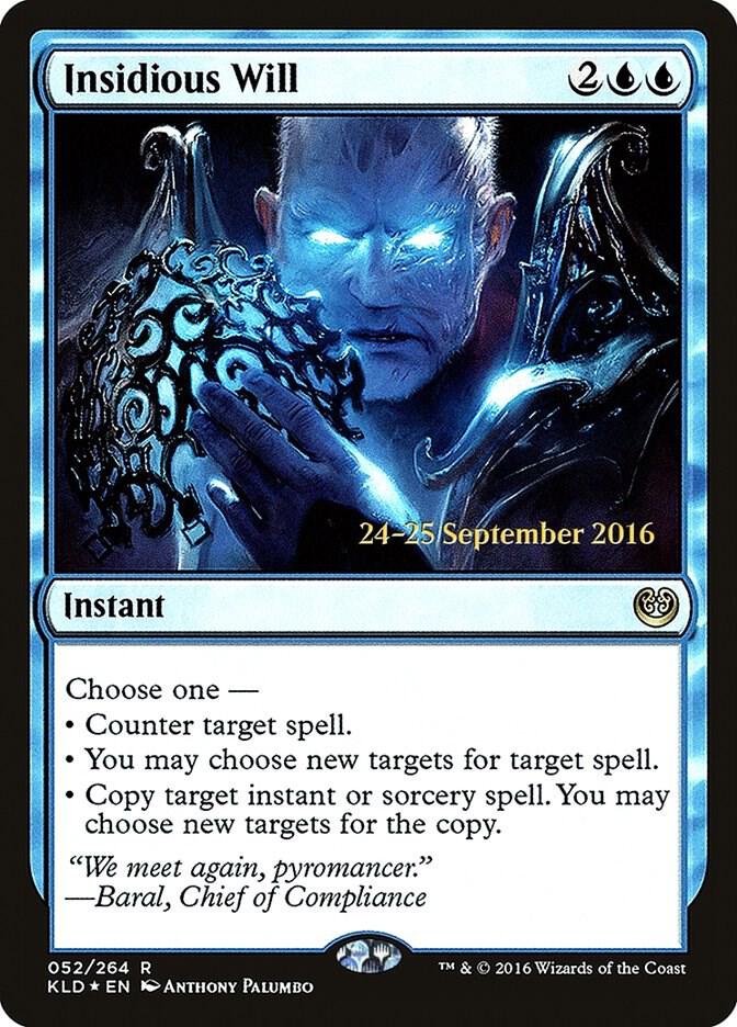 Insidious Will 52 card from Prerelease Cards