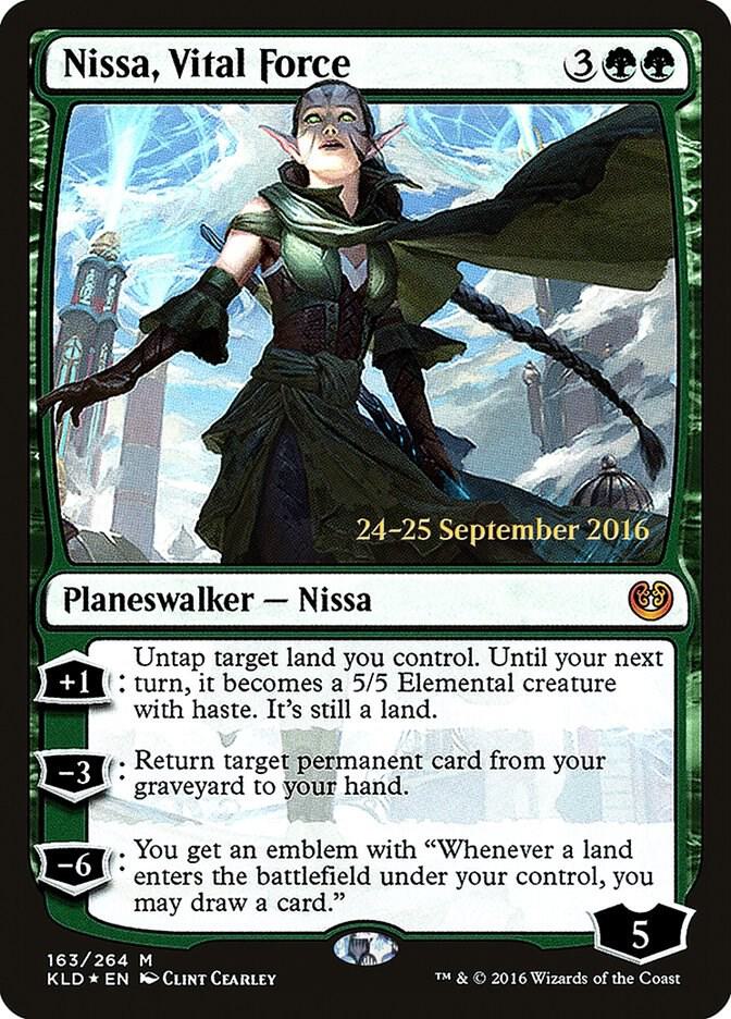 Nissa, Vital Force 163 card from Prerelease Cards
