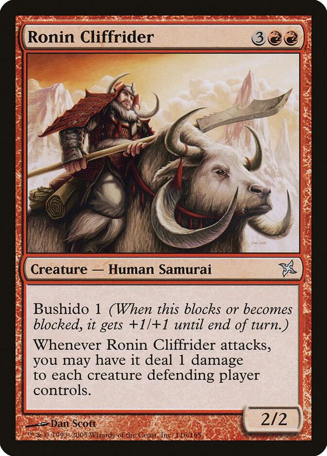 Ronin Cliffrider 116 card from Betrayers of Kamigawa