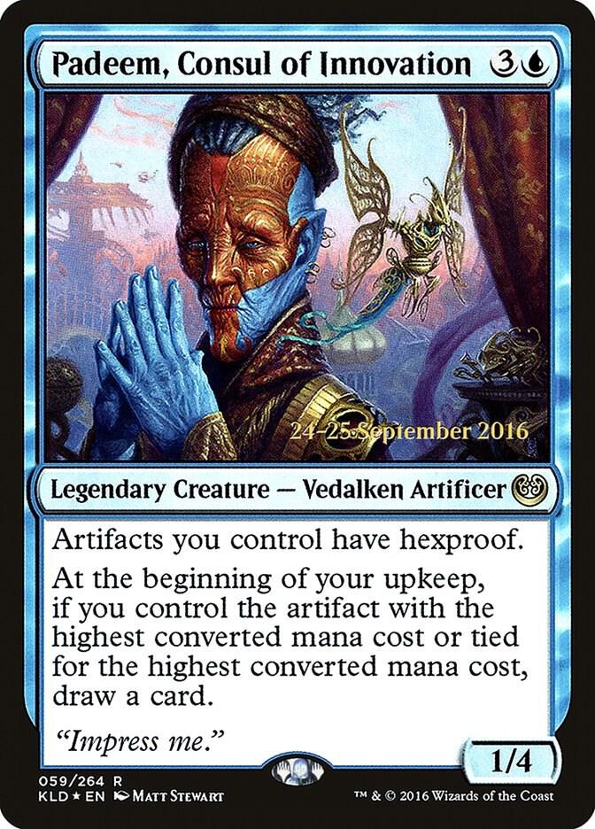 Padeem, Consul of Innovation 59 card from Prerelease Cards