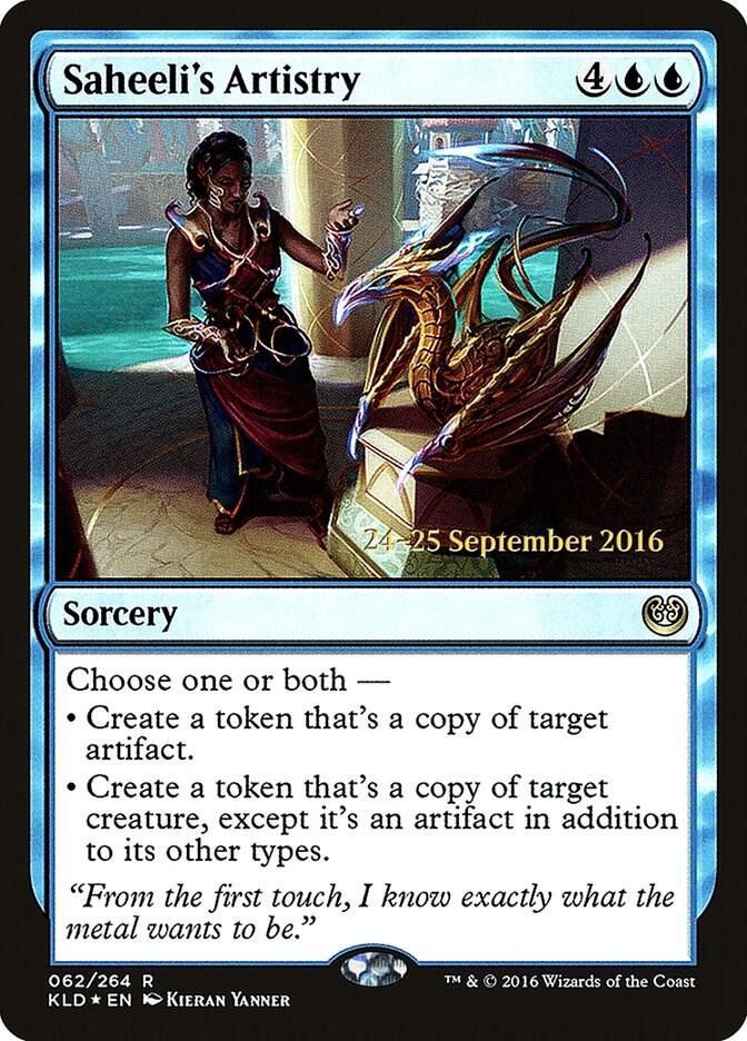 Saheeli's Artistry 62 card from Prerelease Cards