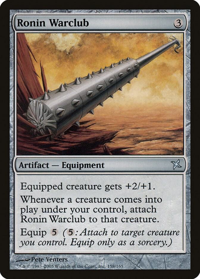 Ronin Warclub 158 card from Betrayers of Kamigawa