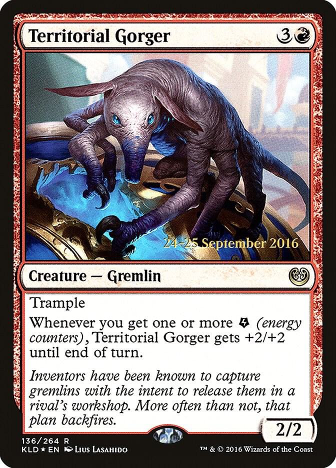 Territorial Gorger 136 card from Prerelease Cards