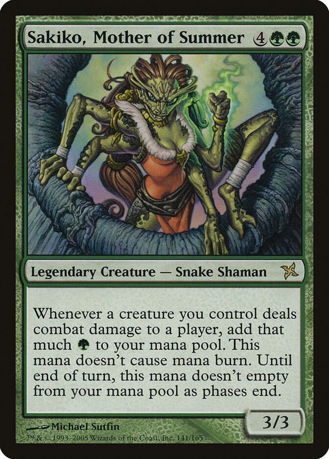 Sakiko, Mother of Summer 141 card from Betrayers of Kamigawa