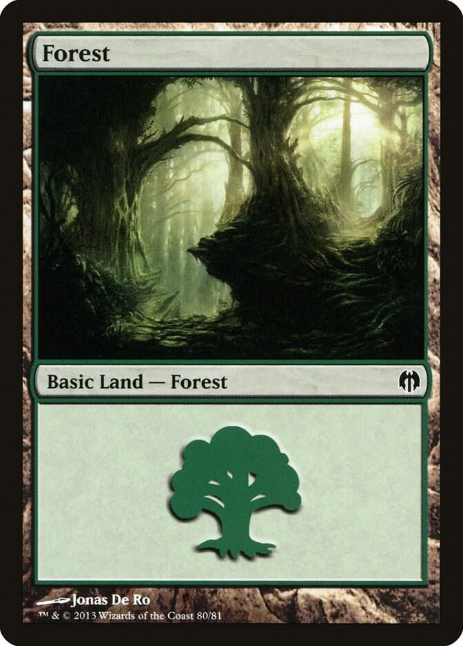 Forest 80 card from Duel Decks: Heroes vs. Monsters