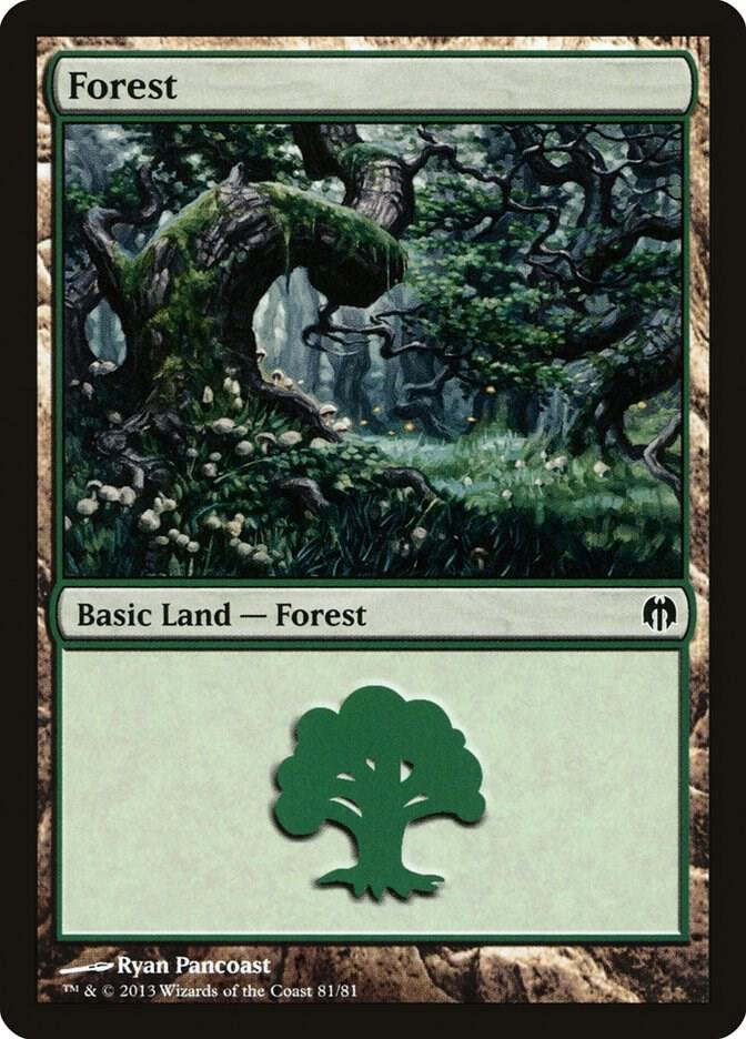 Forest 81 card from Duel Decks: Heroes vs. Monsters