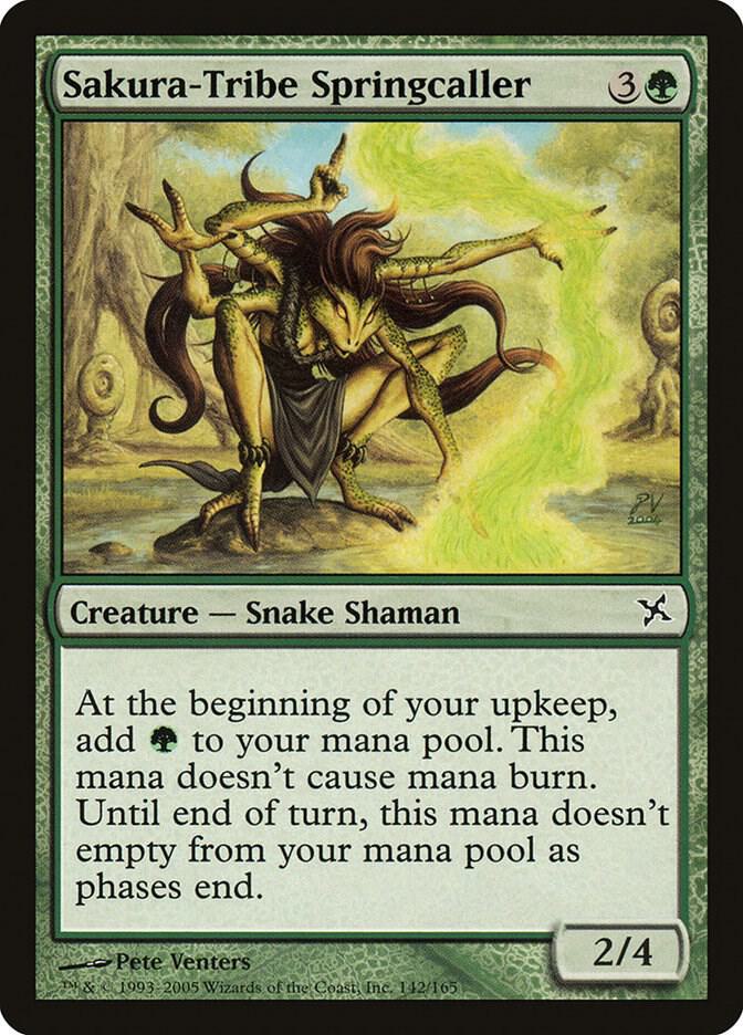 Sakura-Tribe Springcaller 142 card from Betrayers of Kamigawa