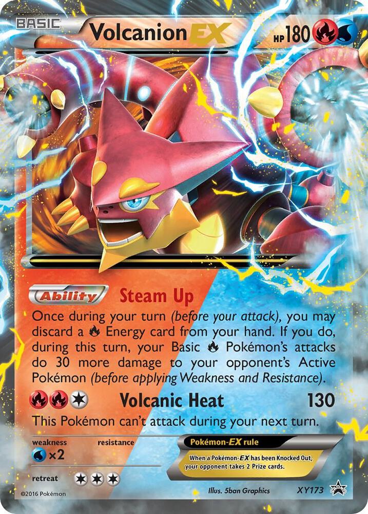 Volcanion EX XY173 card from XY Promos