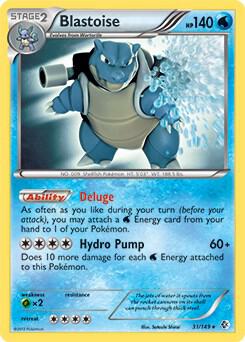 Blastoise - 31/149 (BW Boundaries Crossed) 031/149 card from Deck Exclusives