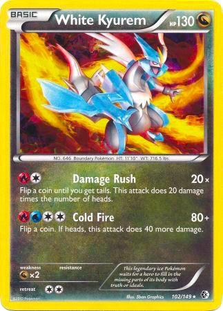 White Kyurem (BW Boundaries Crossed) 102/149 card from Deck Exclusives