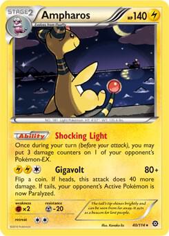 Ampharos - 40/114 (XY Steam Siege) 040/114 card from Deck Exclusives