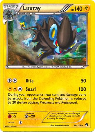 Luxray - 46/122 (Cracked Ice Holo) 046/122 card from Deck Exclusives