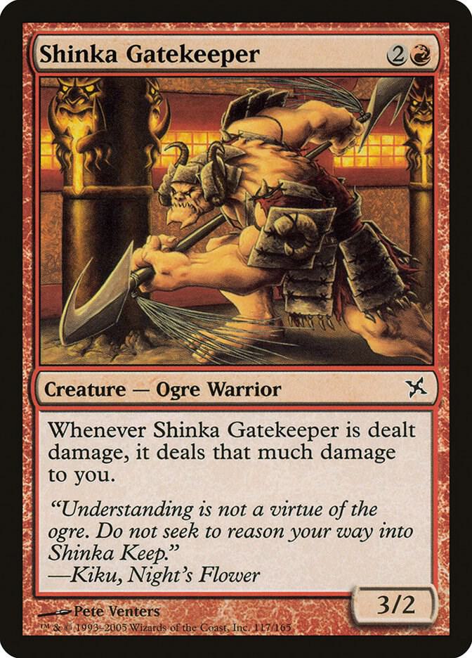 Shinka Gatekeeper 117 card from Betrayers of Kamigawa
