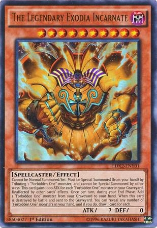The Legendary Exodia Incarnate LDK2-ENY01 card from Legendary Decks II