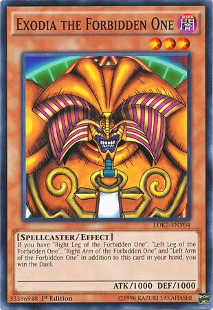 Exodia the Forbidden One LDK2-ENY04 card from Legendary Decks II
