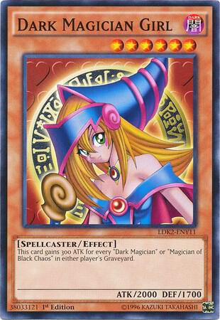 Dark Magician Girl LDK2-ENY11 card from Legendary Decks II