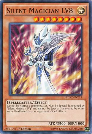 Silent Magician LV8 LDK2-ENY13 card from Legendary Decks II