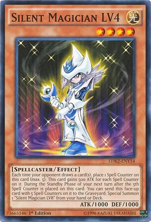 Silent Magician LV4 LDK2-ENY14 card from Legendary Decks II
