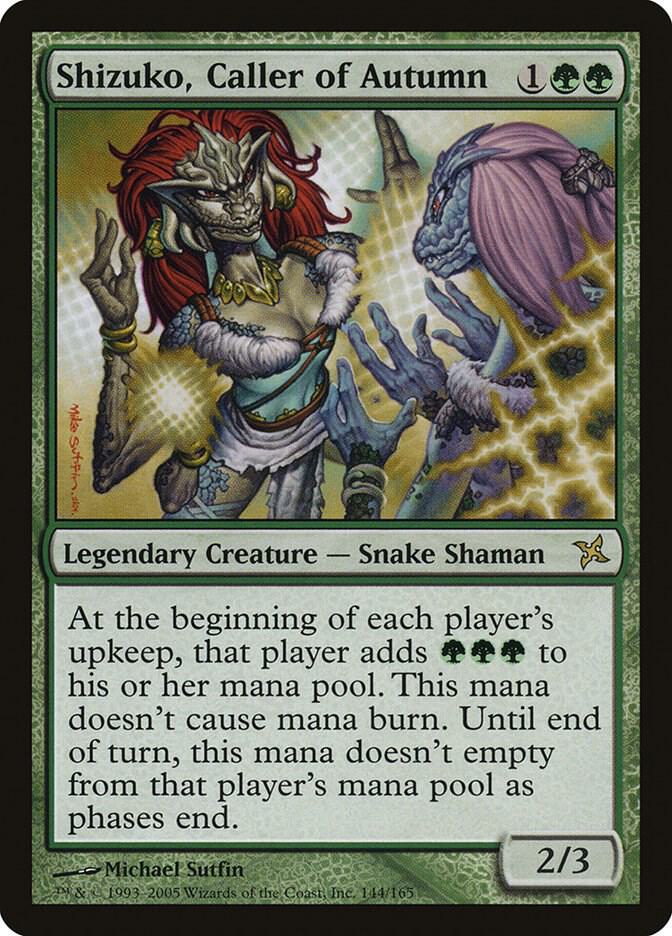 Shizuko, Caller of Autumn 144 card from Betrayers of Kamigawa