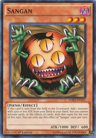 Sangan LDK2-ENY21 card from Legendary Decks II