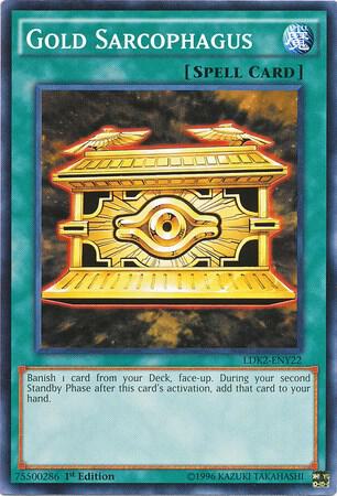 Gold Sarcophagus LDK2-ENY22 card from Legendary Decks II