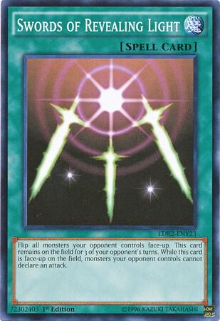 Swords of Revealing Light LDK2-ENY23 card from Legendary Decks II