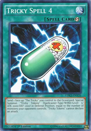 Tricky Spell 4 LDK2-ENY26 card from Legendary Decks II