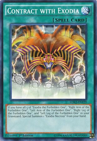 Contract with Exodia LDK2-ENY29 card from Legendary Decks II