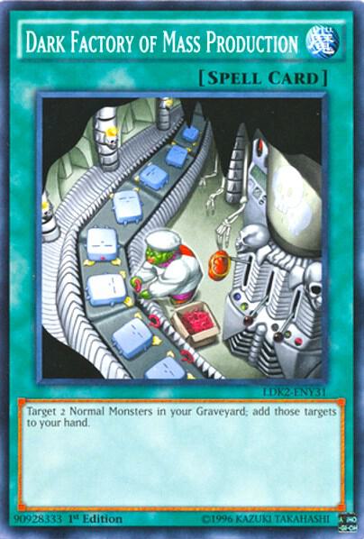 Dark Factory of Mass Production LDK2-ENY31 card from Legendary Decks II