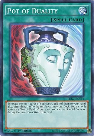 Pot of Duality LDK2-ENY34 card from Legendary Decks II