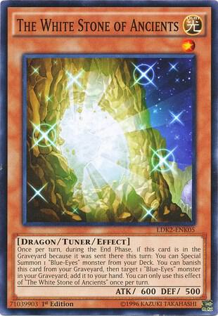 The White Stone of Ancients LDK2-ENK05 card from Legendary Decks II