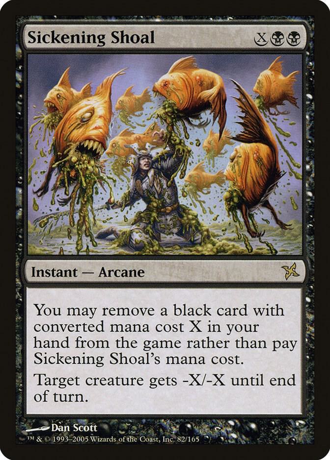 Sickening Shoal 82 card from Betrayers of Kamigawa