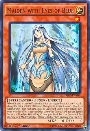 Maiden with Eyes of Blue LDK2-ENK06 card from Legendary Decks II