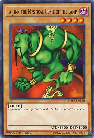 La Jinn the Mystical Genie of the Lamp LDK2-ENK10 card from Legendary Decks II