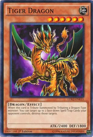 Tiger Dragon LDK2-ENK15 card from Legendary Decks II