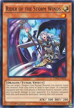 Rider of the Storm Winds LDK2-ENK18 card from Legendary Decks II