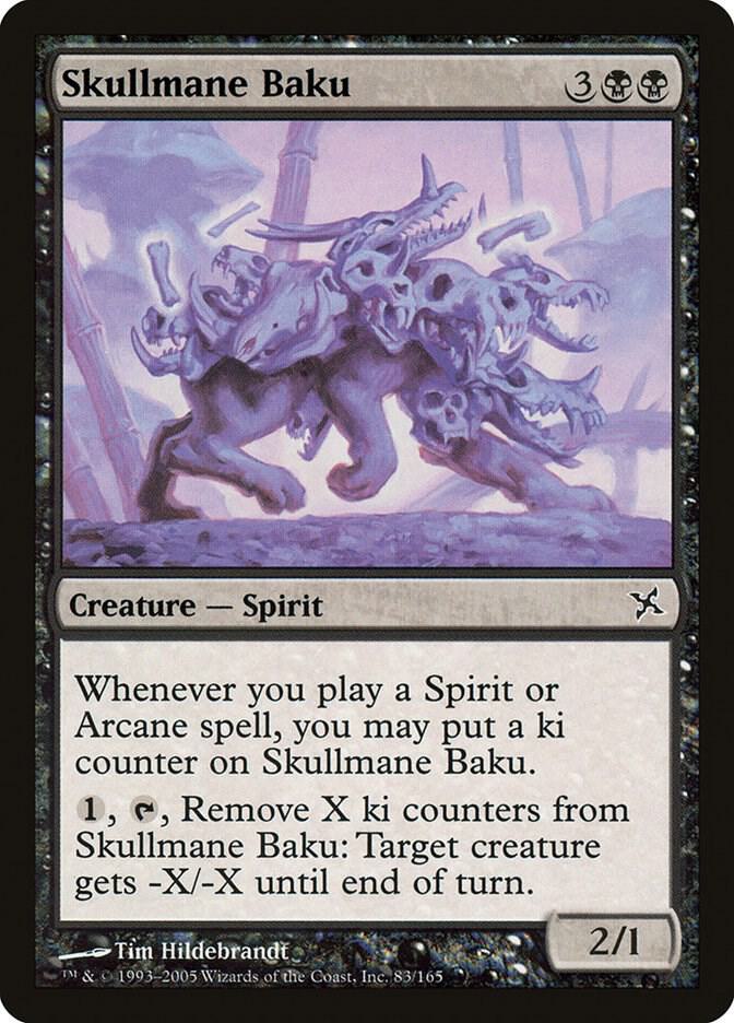Skullmane Baku 83 card from Betrayers of Kamigawa