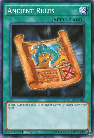 Ancient Rules LDK2-ENK27 card from Legendary Decks II