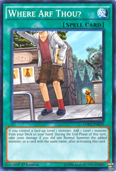 Where Arf Thou? LDK2-ENK29 card from Legendary Decks II